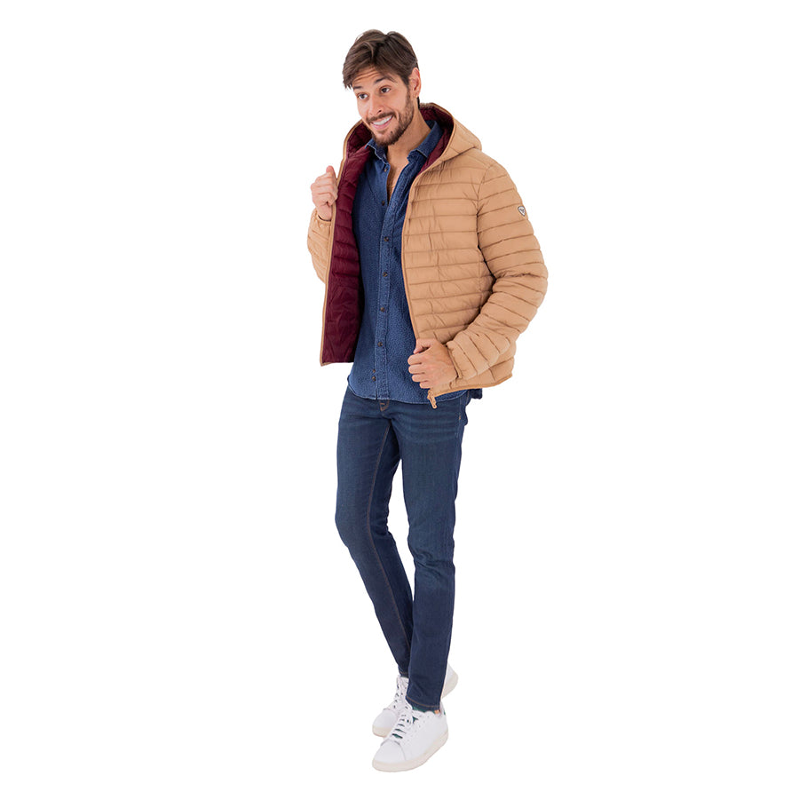 Chamarra Acolchada con Gorro DUALITY