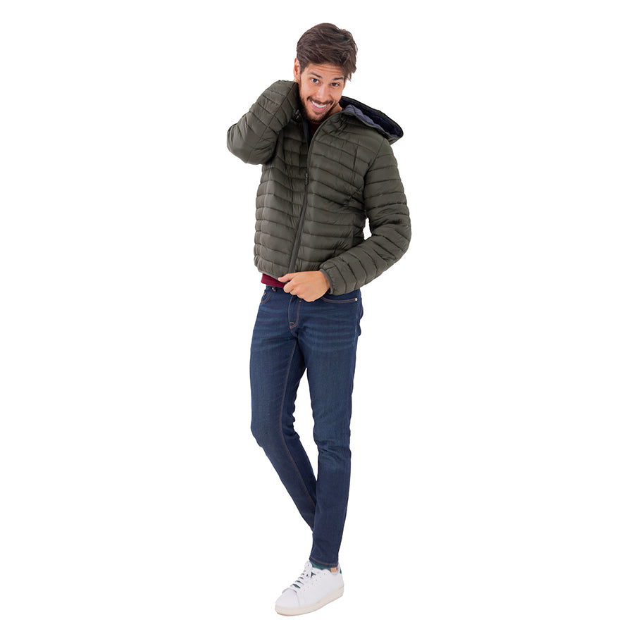 Chamarra Acolchada con Gorro DUALITY