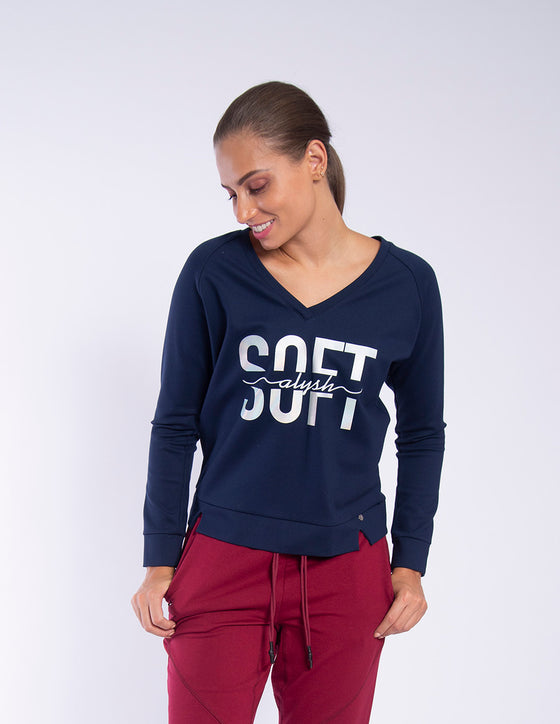 Sweatshirt with SOFT print